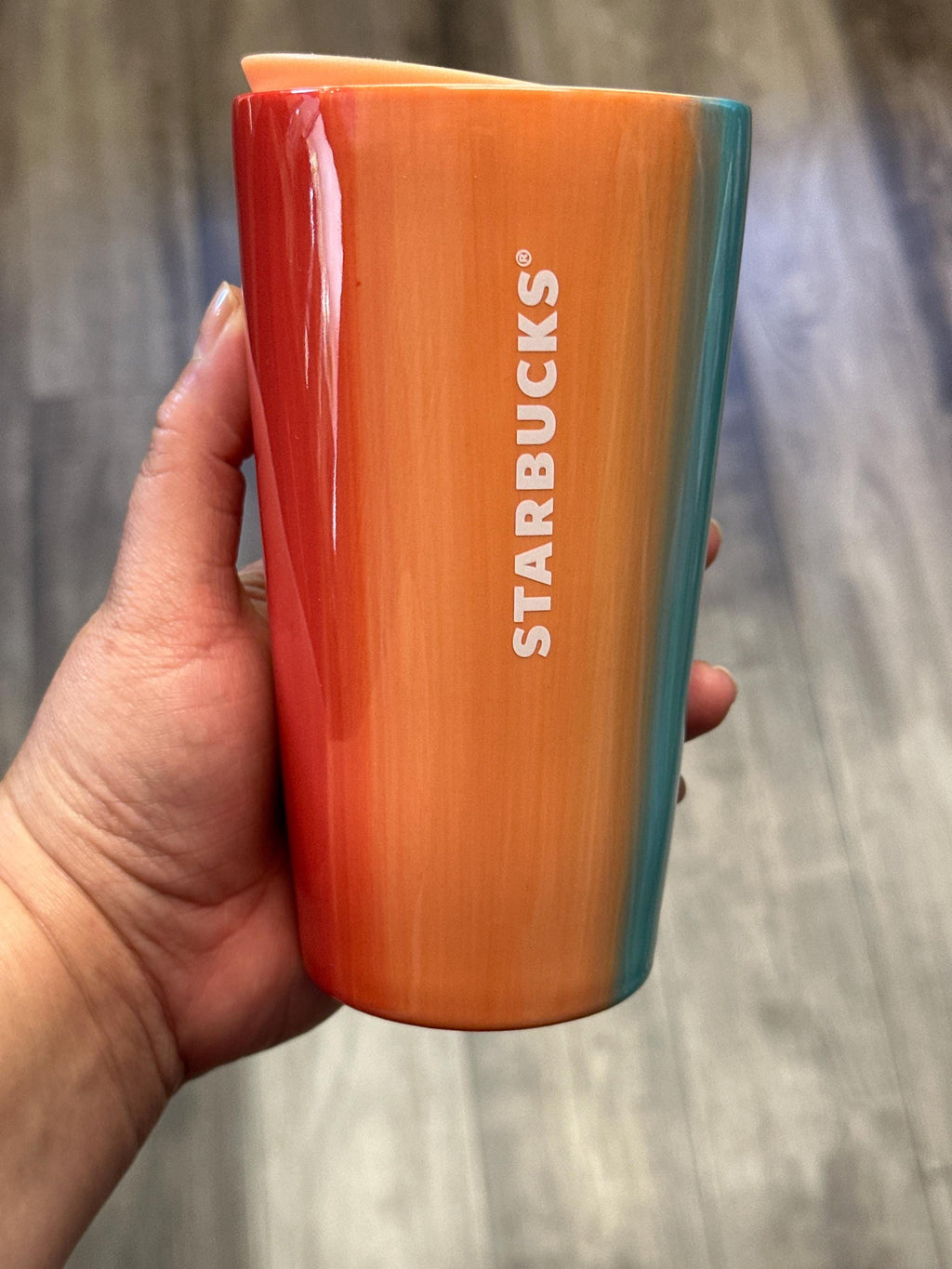 Starbucks Multicolor Travel Tumbler 12oz Coffee Cup GUC | Little Joy Market