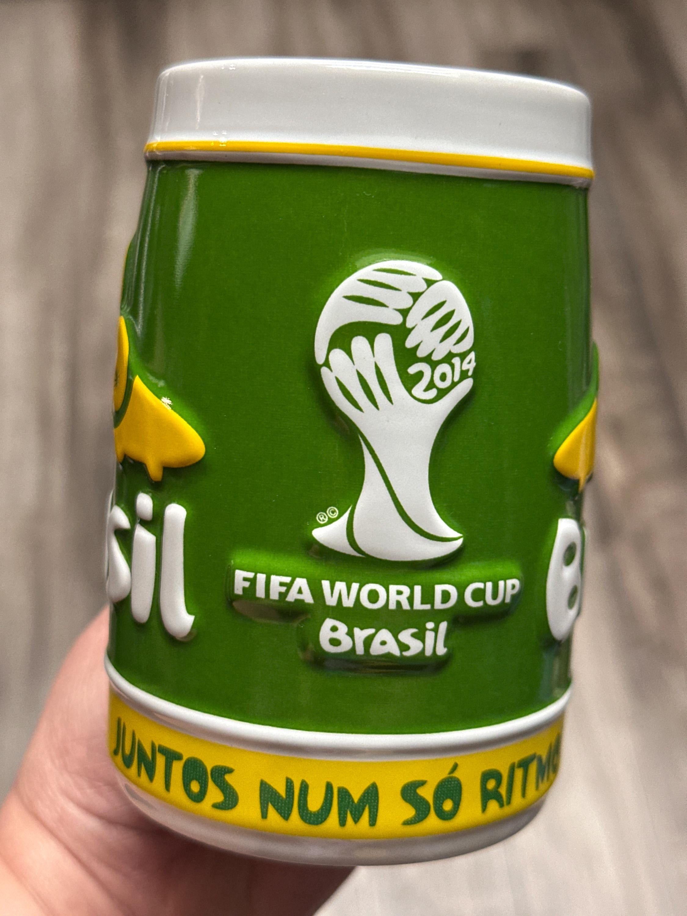 Brasil 2014 Large Mug Soccer Collectible Coffee Cup New