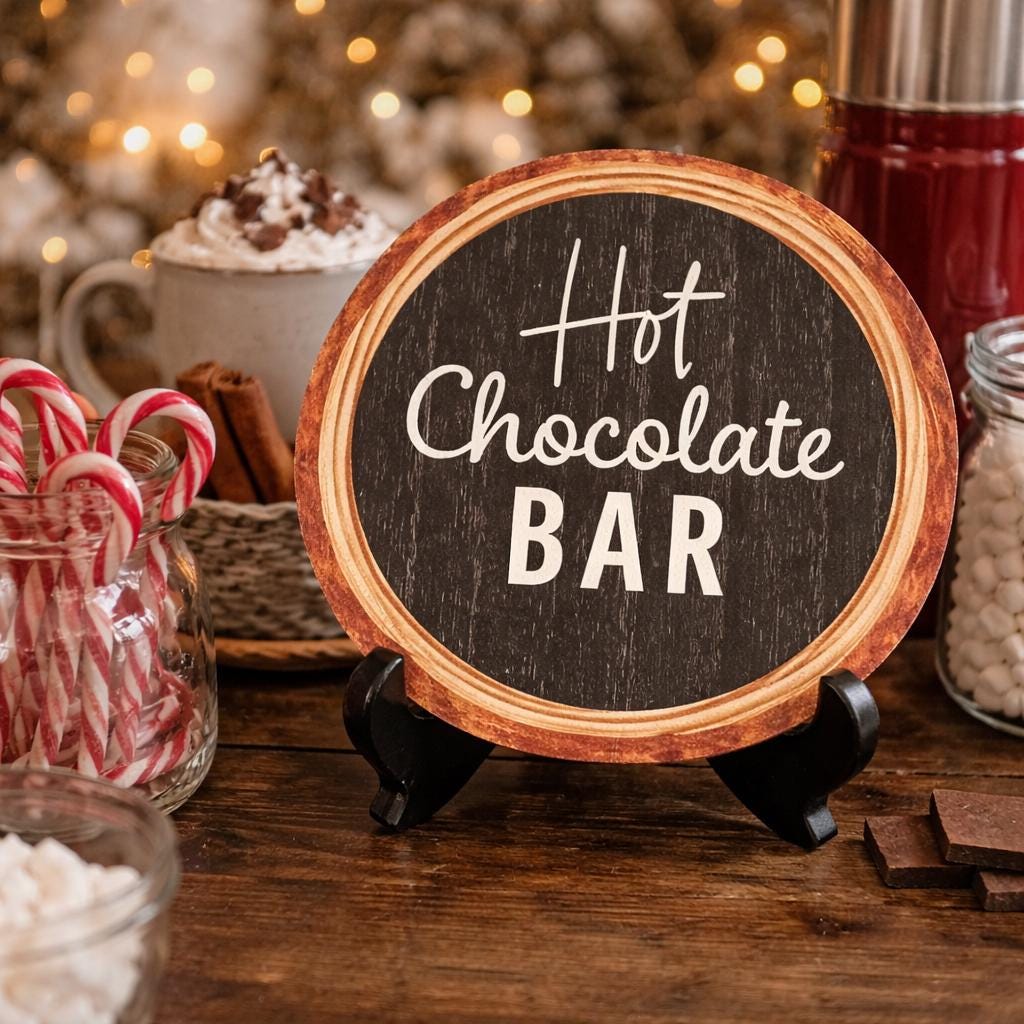 Hot Chocolate Bar Display Stand New Party Decor. Ship Fast! | Little Joy Market