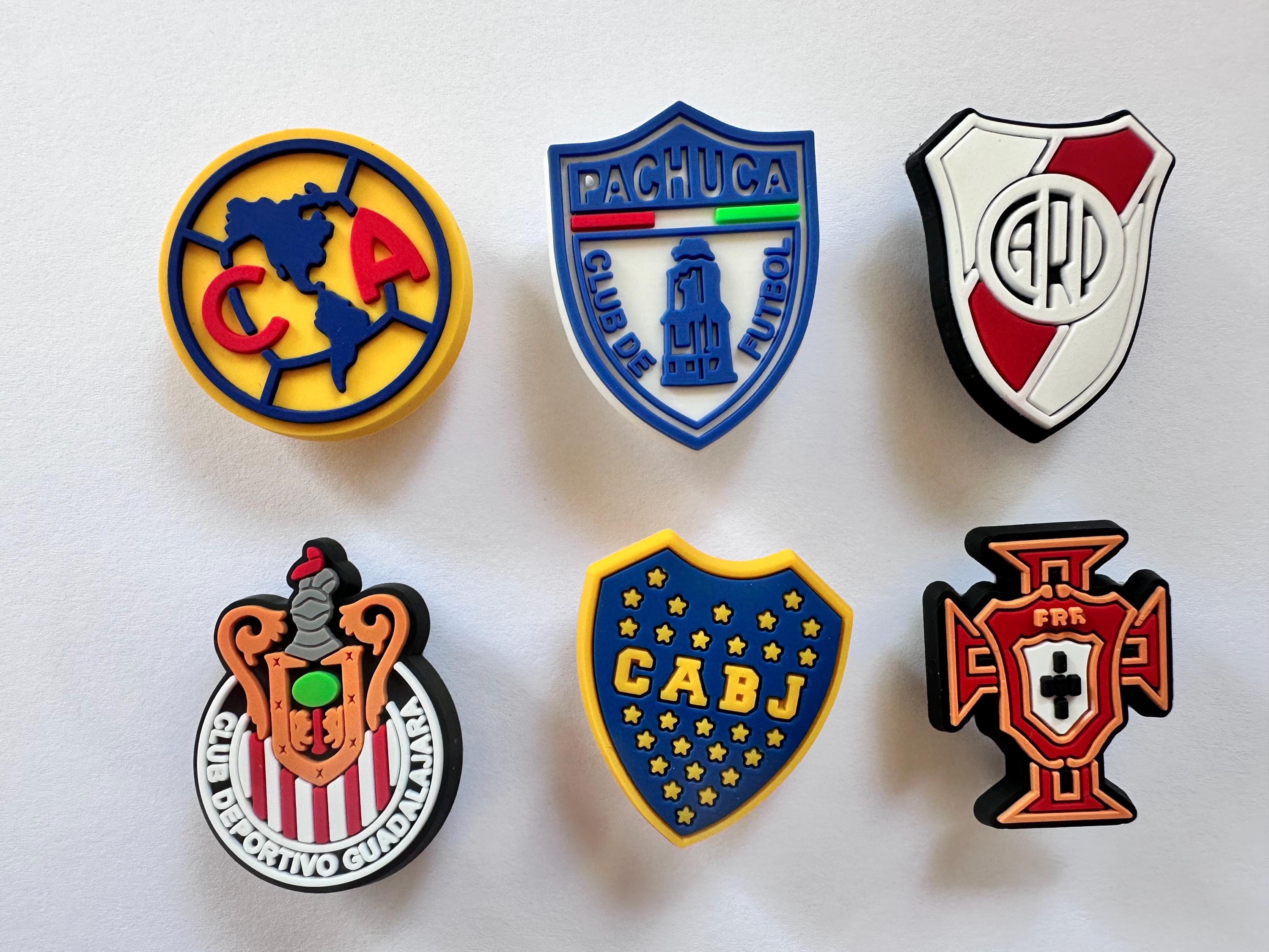 Soccer Team Shoe Charms | 6 Styles | Fits Crocs, Sandals & Clogs | Fun Sports Accessories | Ships Fast