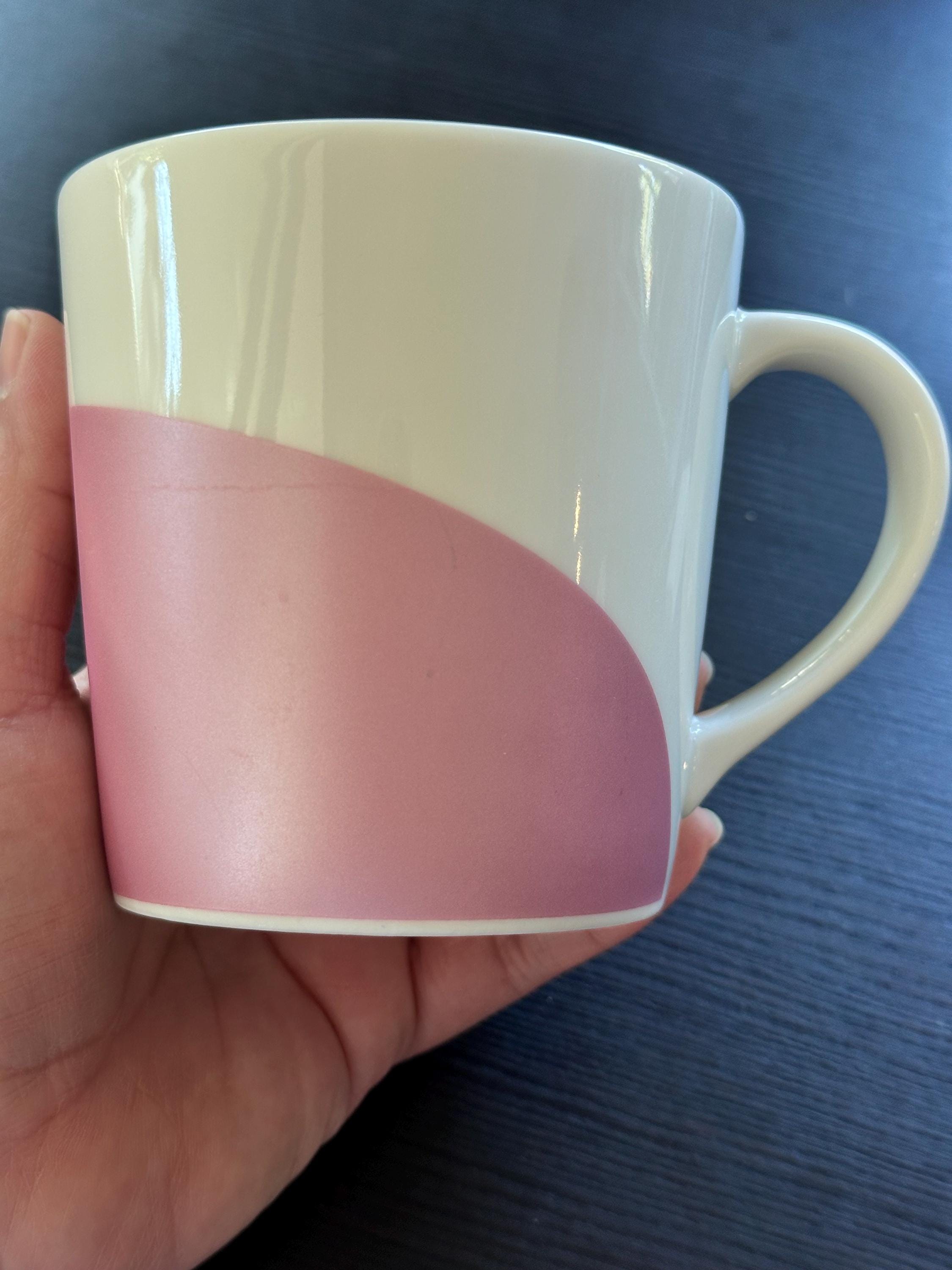 Starbucks 2005 Pink Gray Swirl Coffee Mug 12oz Vintage GUC. Ship Fast!