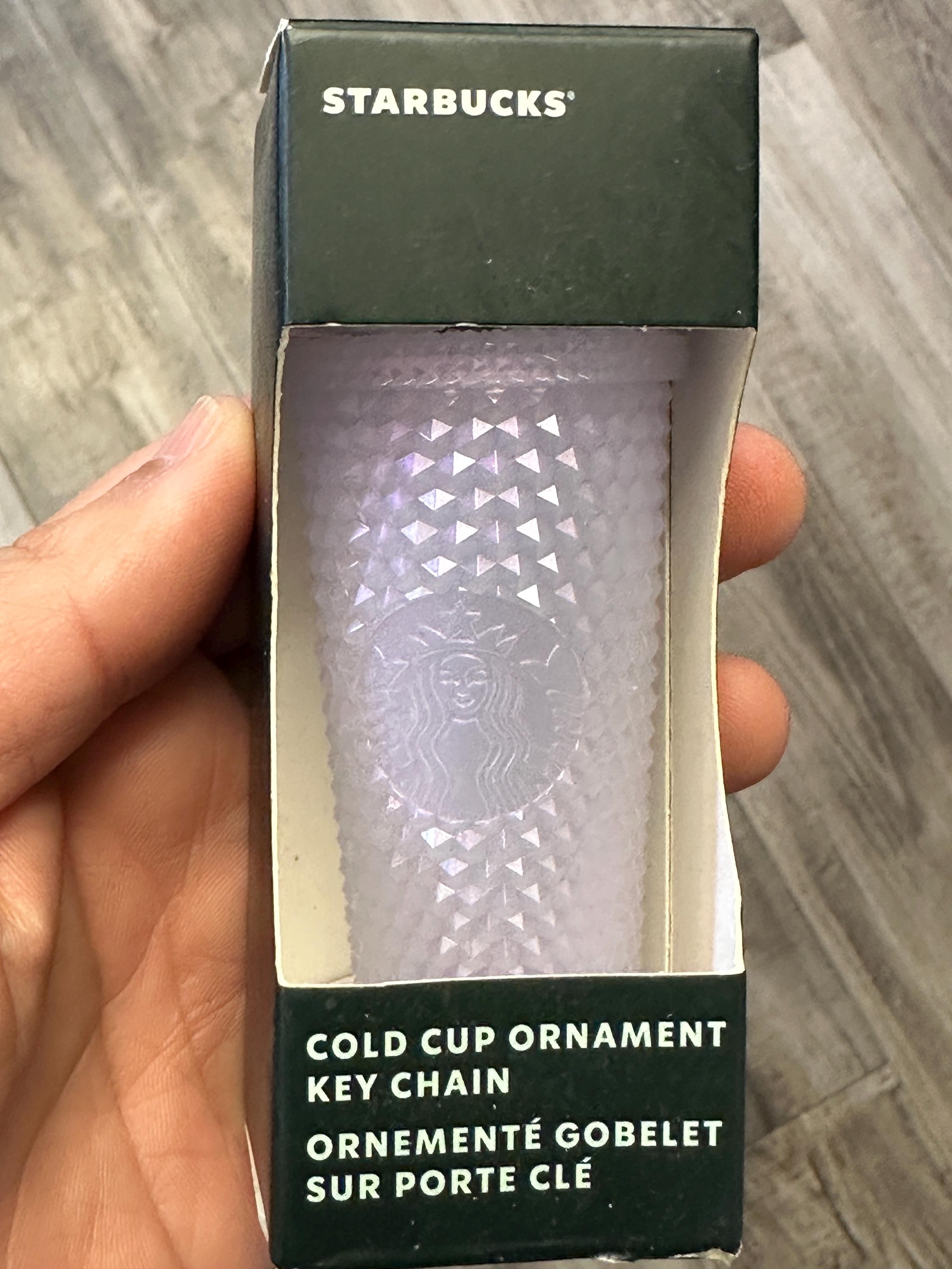 Starbucks Cold Cup Ornament Keychain Mini Cup Charm New.