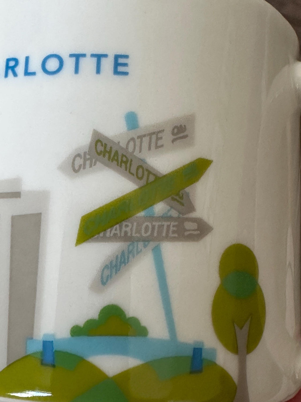 Starbucks Charlotte You Are Here Mug 14oz. Ship Fast!