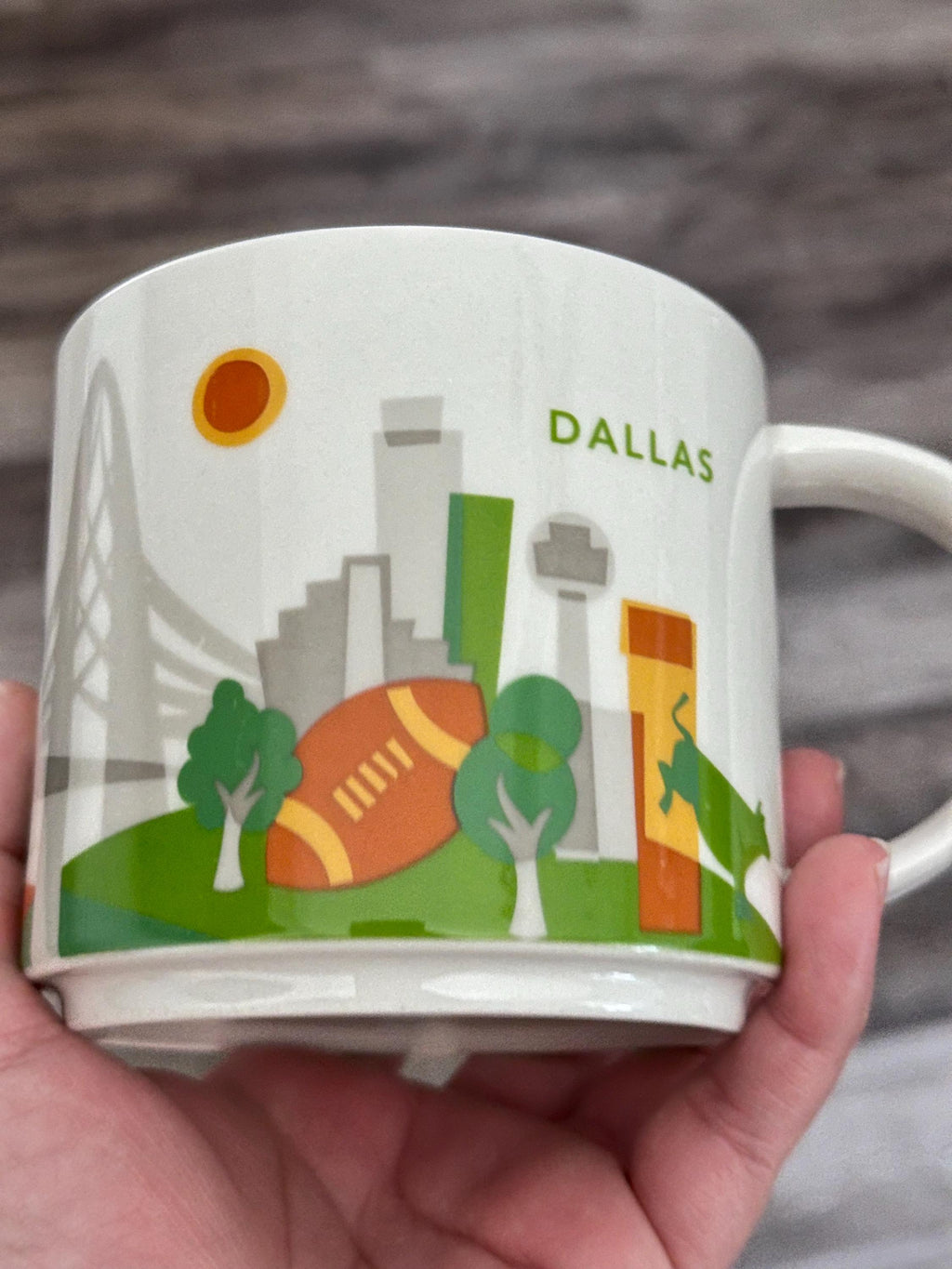 Starbucks Dallas You Are Here Mug 14 oz Collectible Coffee Cup. Ship Fast!