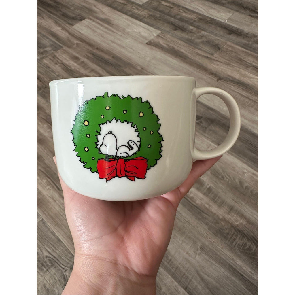 Snoopy Christmas Bowl with Handle 2021 Holiday Mug Cup Large. New!