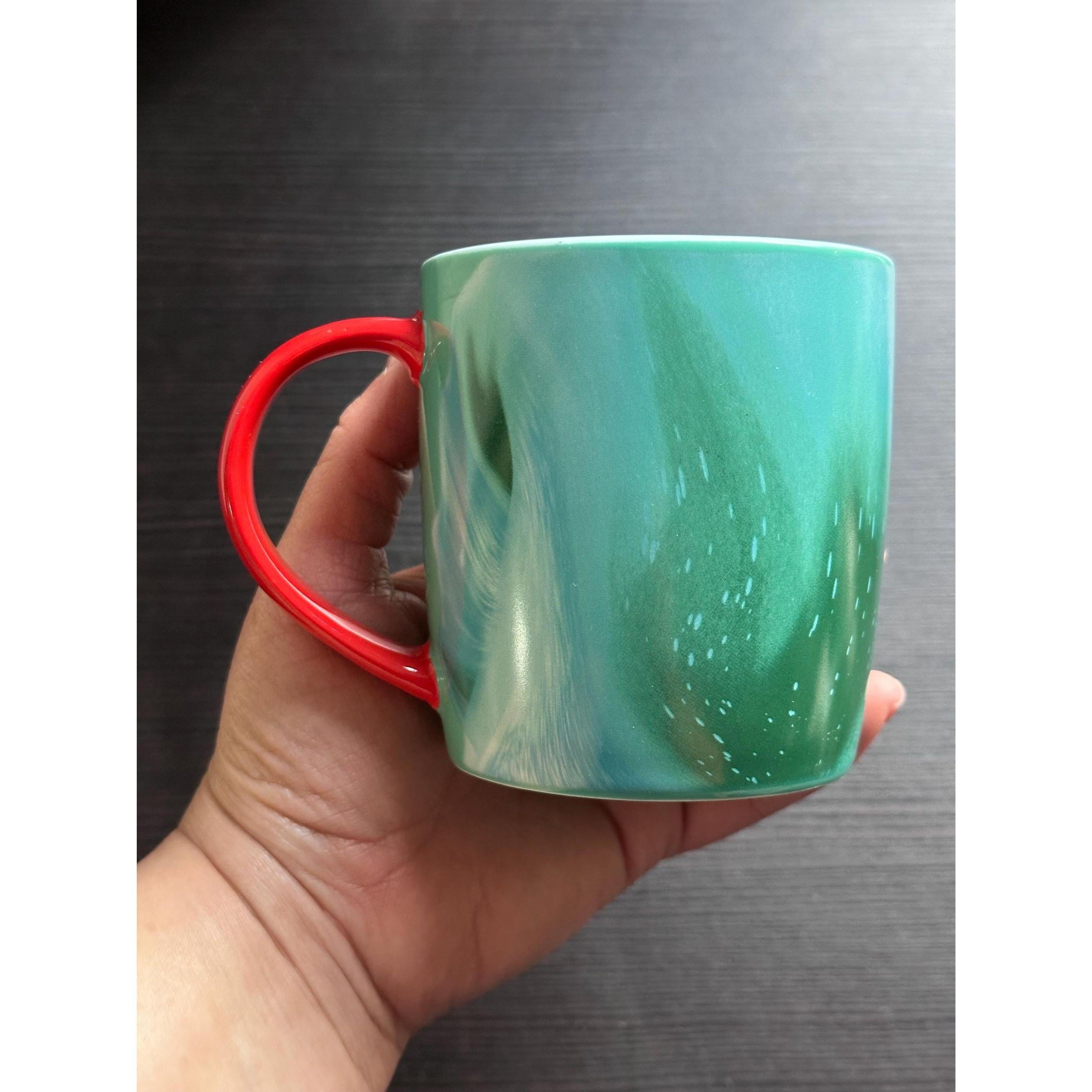 Starbucks Holiday Marbled Mugs: Green & Blue, Set of 2. 2024. Ship Fast!