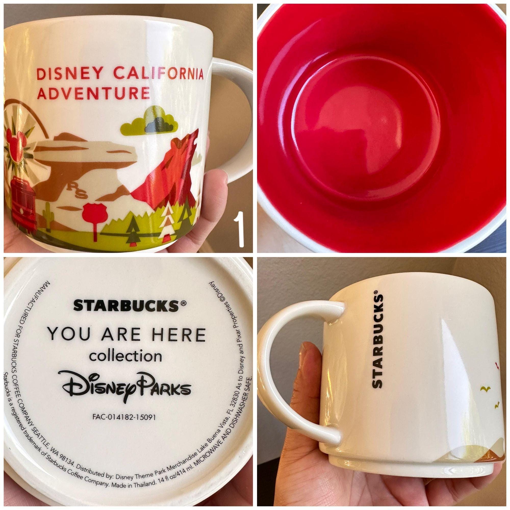 Disney California Adventure You Are Here Starbucks Mug. Ship Fast!
