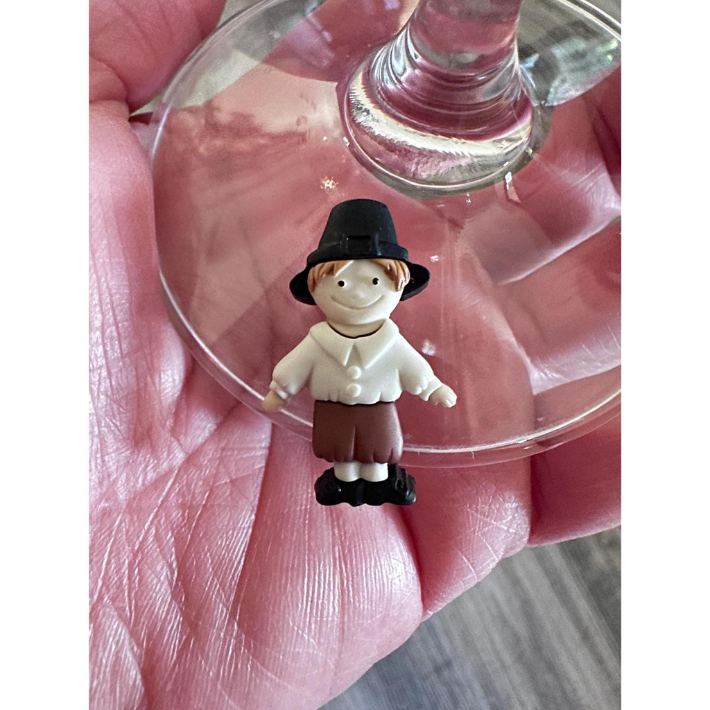 Thanksgiving Mug & Pilgrim Magnets Set: Fall Decor