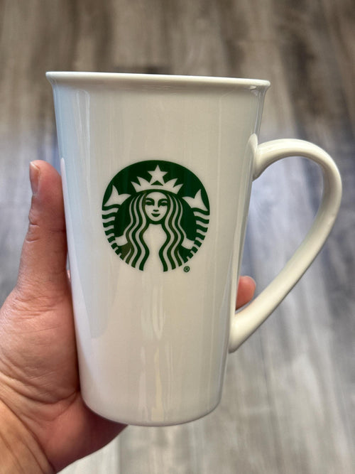 Collectible Starbucks Mug: 2016 Classic White, Green Siren Logo (17.8 oz) | Little Joy Market