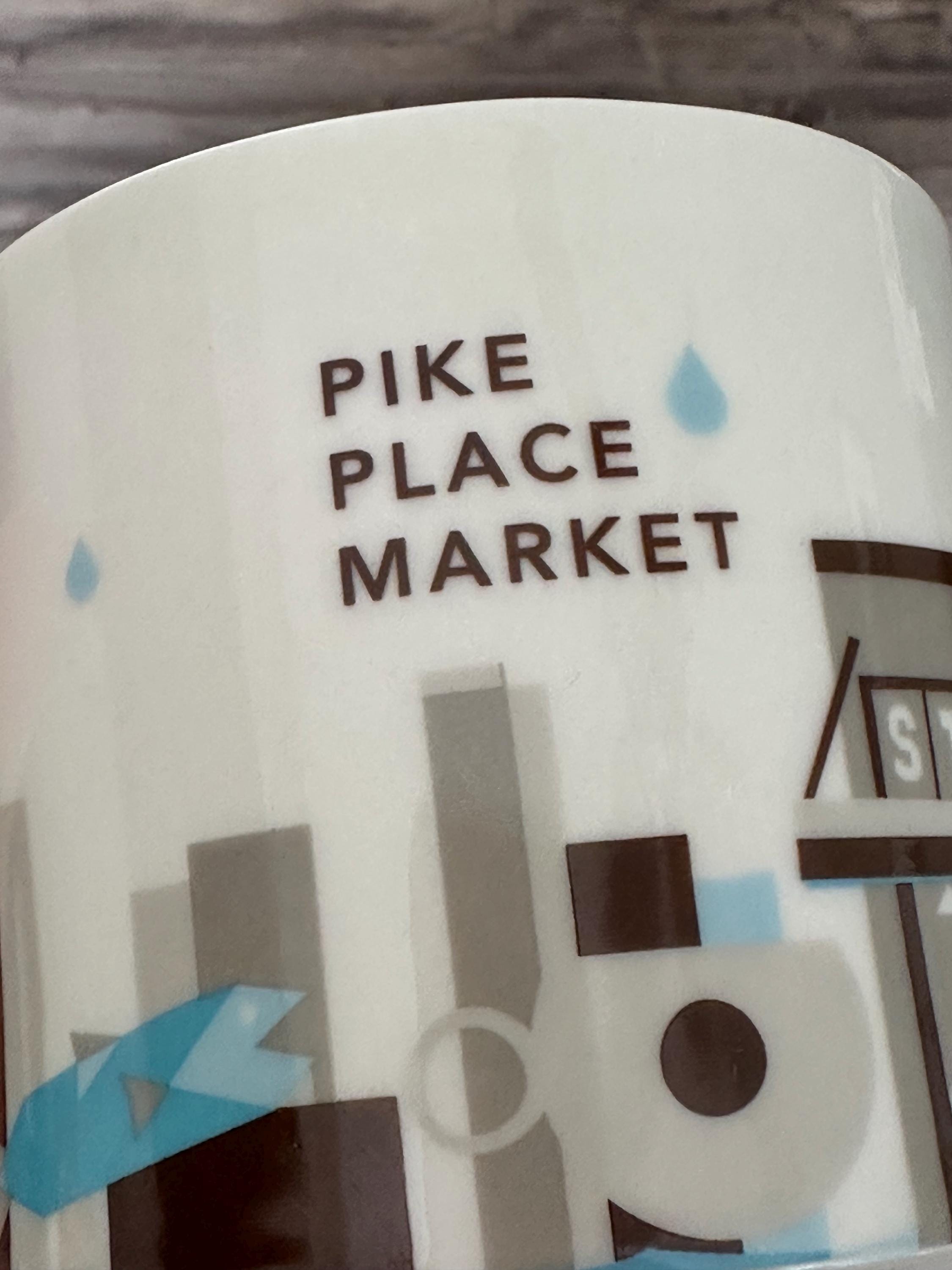 Starbucks Pike Place Market You Are Here Mug Collectible. Ship Fast!