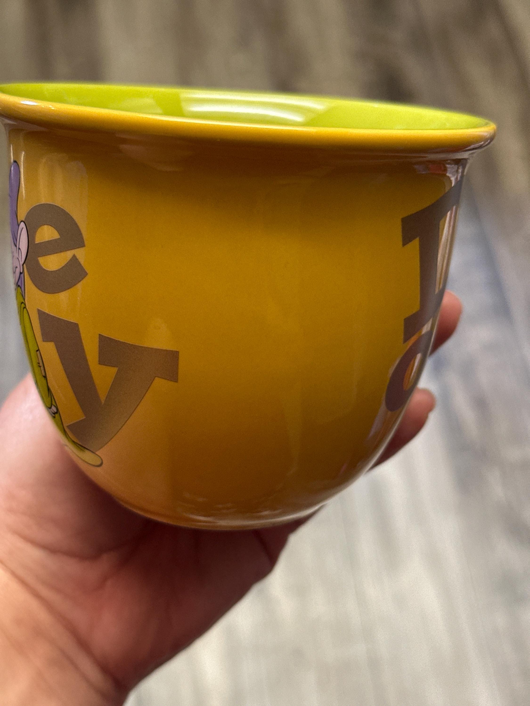 Dopey Snow White Seven Dwarfs Mug Disney Store 14oz Coffee Cup EUC