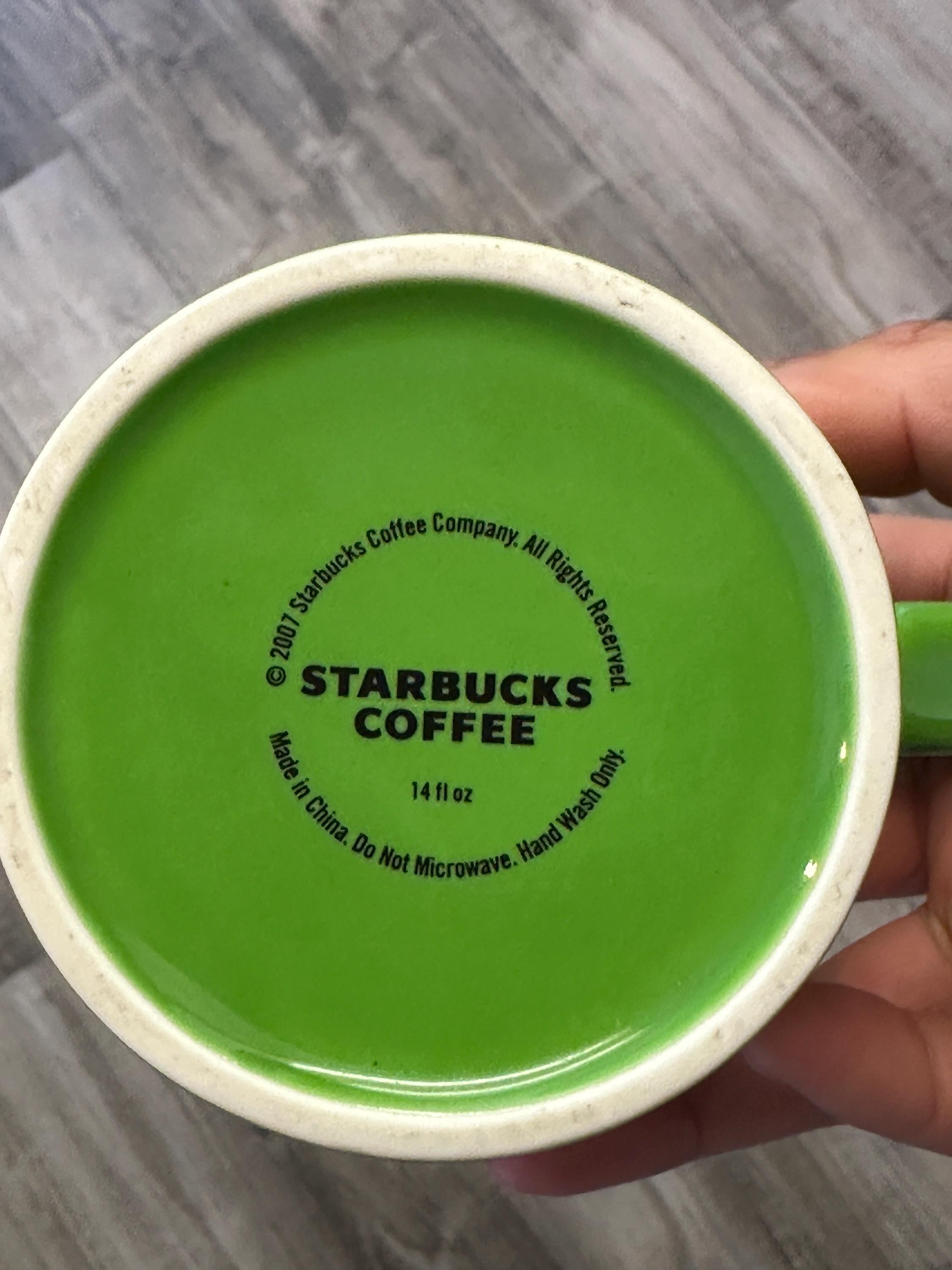 Starbucks 2007 Green Sand Pail Bucket Mug 14oz – Ship fast!