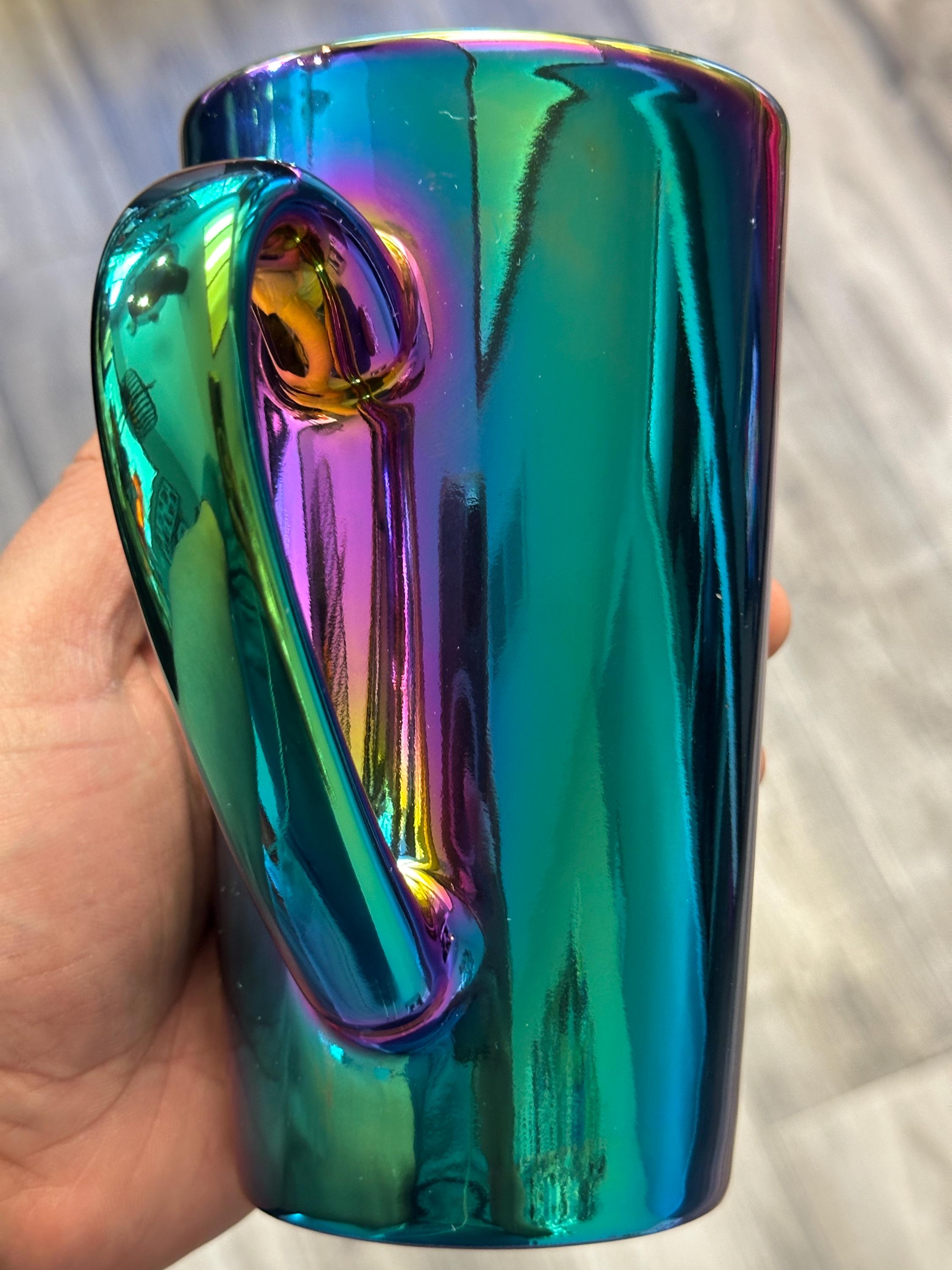 Starbucks Iridescent Rainbow Travel Mug 16oz – Holiday 2022, Retired. Ship Fast!