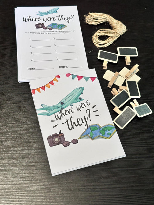 Bridal Shower Game | Photo Guessing Game Set. Ship fast! | Little Joy Market