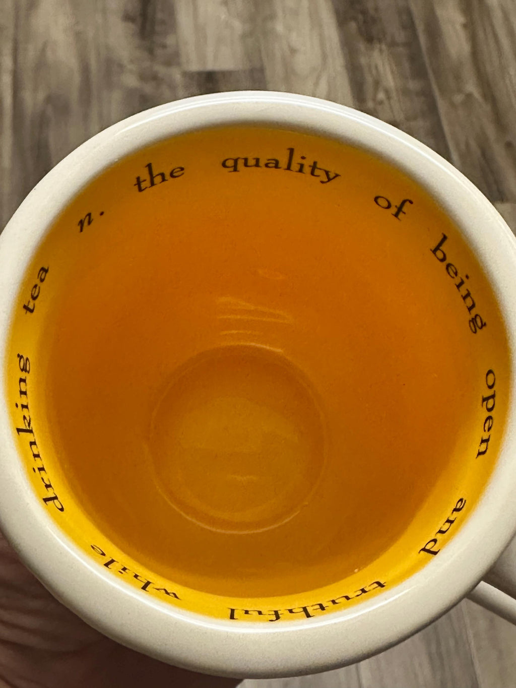 Sincerity Tea Mug White Yellow 12 oz – New. Teacup. Ship Fast!