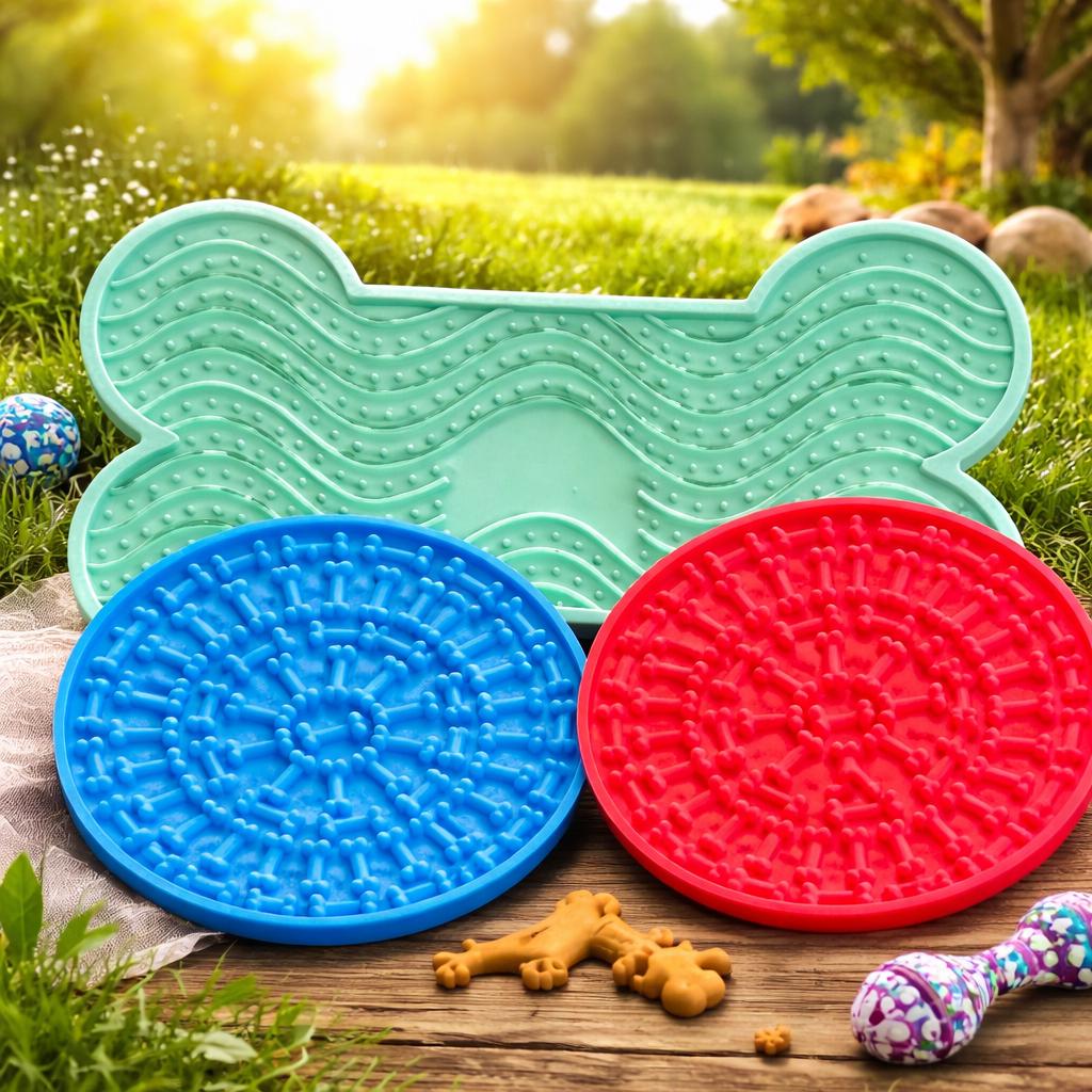 Dog Lick Pad 3-Pack for Anxiety Relief and Bath Time | Strong Suction. Ship Fast! | Little Joy Market