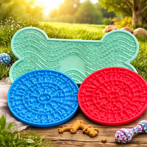 Dog Lick Pad 3-Pack for Anxiety Relief and Bath Time | Strong Suction. Ship Fast! | Little Joy Market