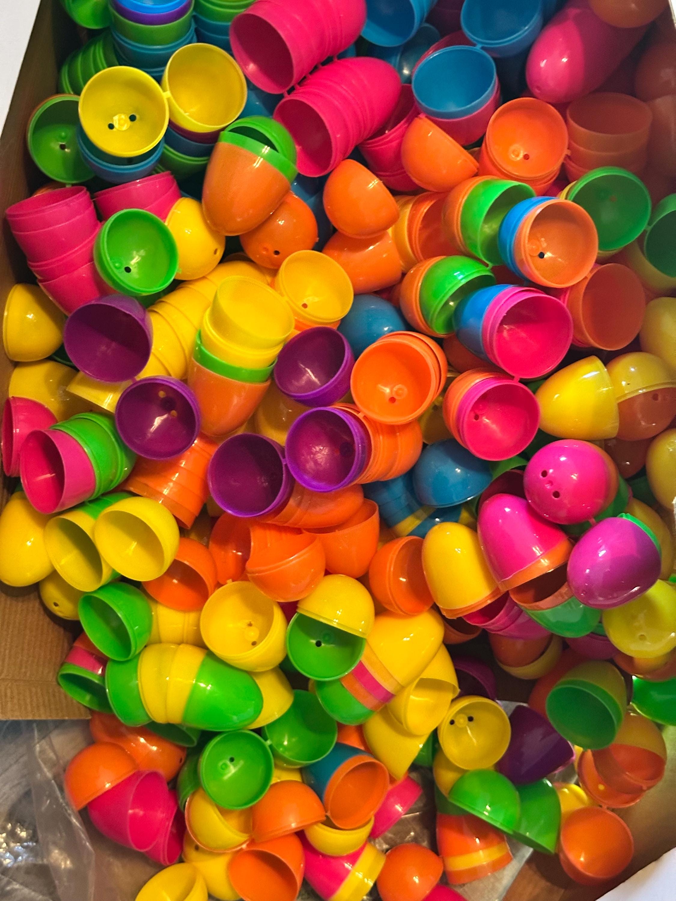 500 Plastic Easter Eggs 2.3" Fillable Bulk Colorful Egg Hunt Party. Ship Fast!