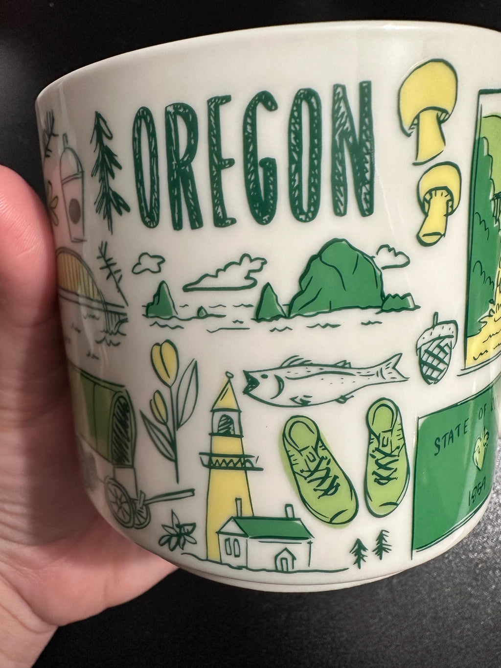 Starbucks Oregon Been There Series Mug 14oz Across the Globe Coffee Cup | Ships Fast.