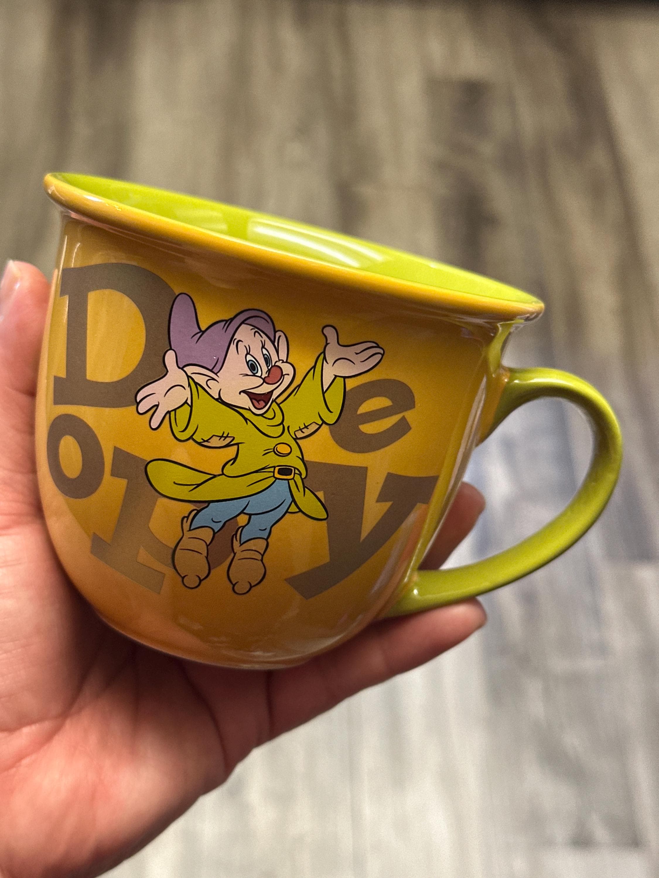 Dopey Snow White Seven Dwarfs Mug Disney Store 14oz Coffee Cup EUC | Little Joy Market