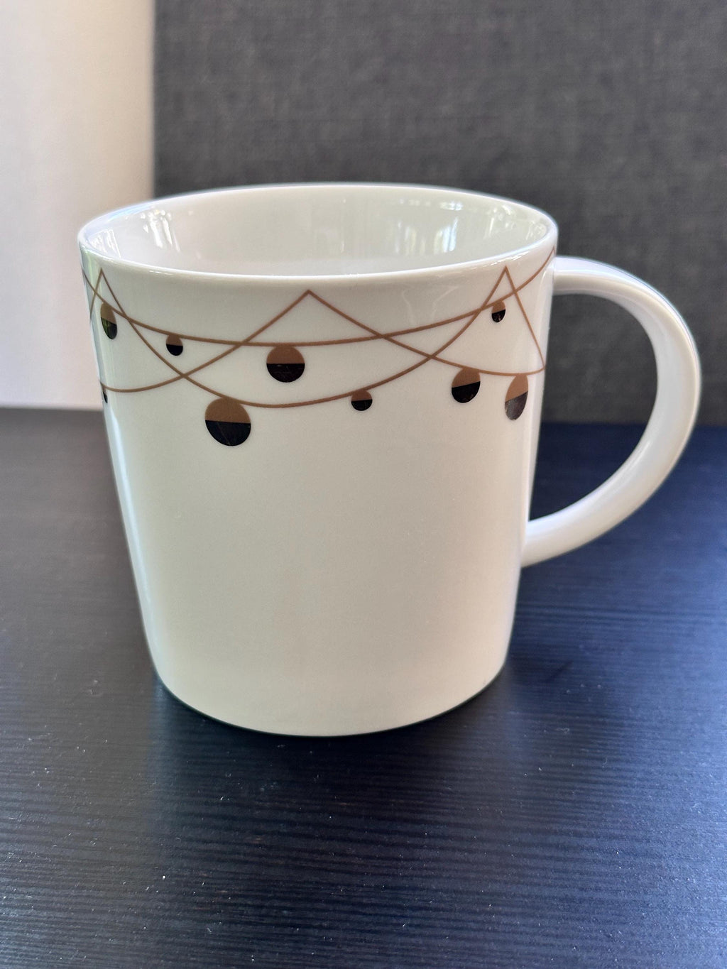Starbucks 2012 Holiday Mug, Christmas Bulbs, Bone China (14oz). Ship Fast!