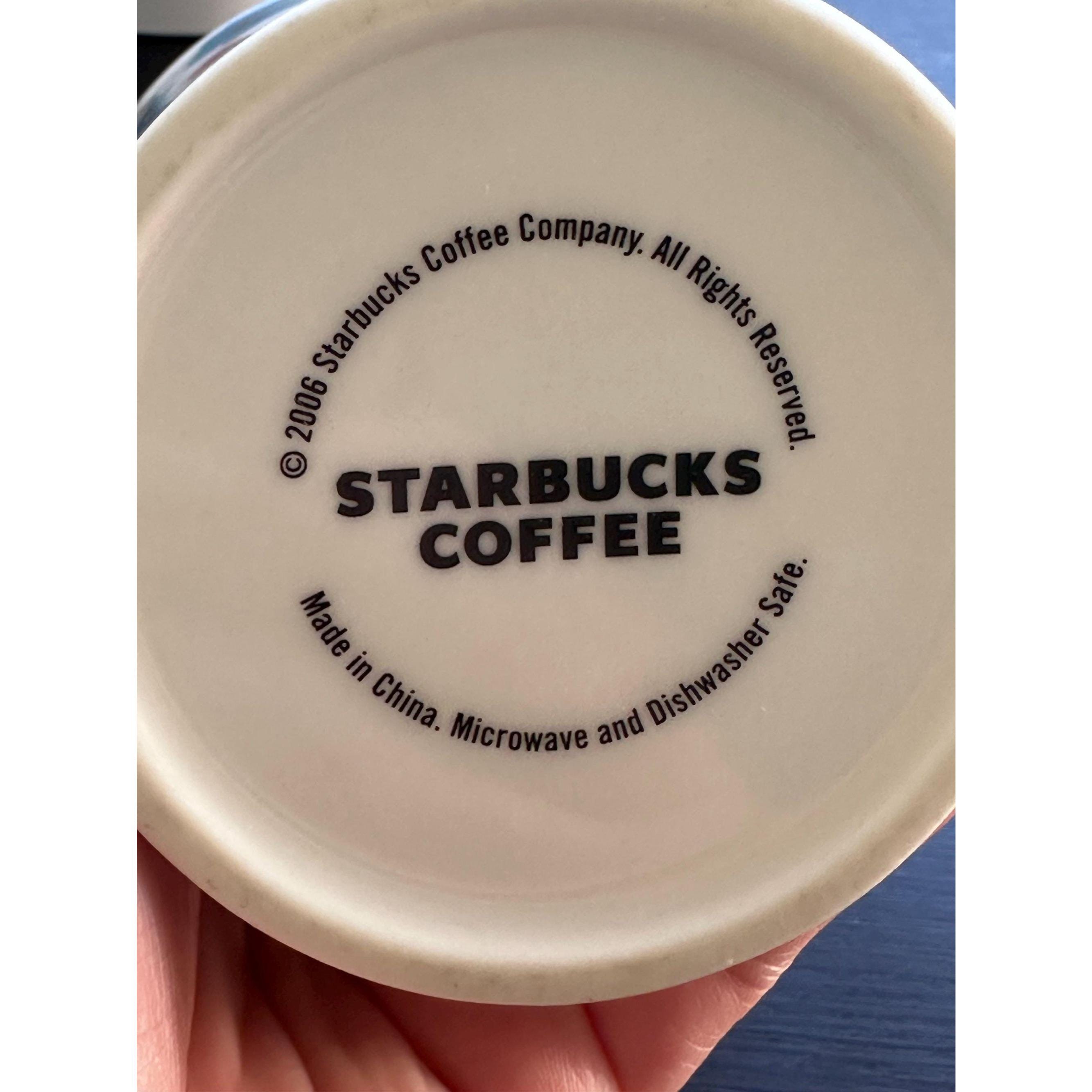 Starbucks vintage Mug: Floral Watercolor Design, Collectible (2006). Ship Fast!