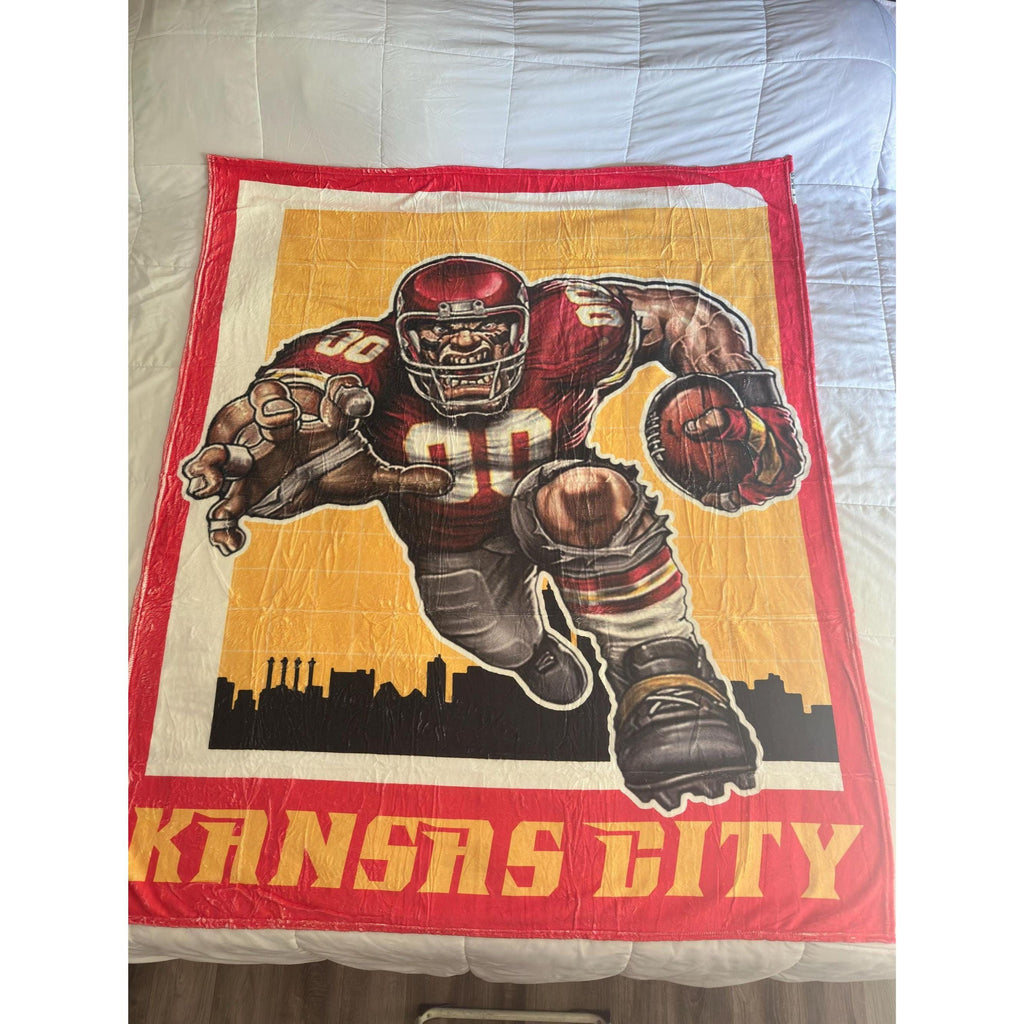 Kansas City Throw Blanket 60x51 Soft Cozy KC Fan Gift. Ship Fast! | Little Joy Market
