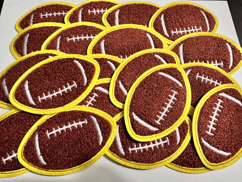 Embroidered Football Patches, Iron-on Appliques, Set of 20 | Little Joy Market