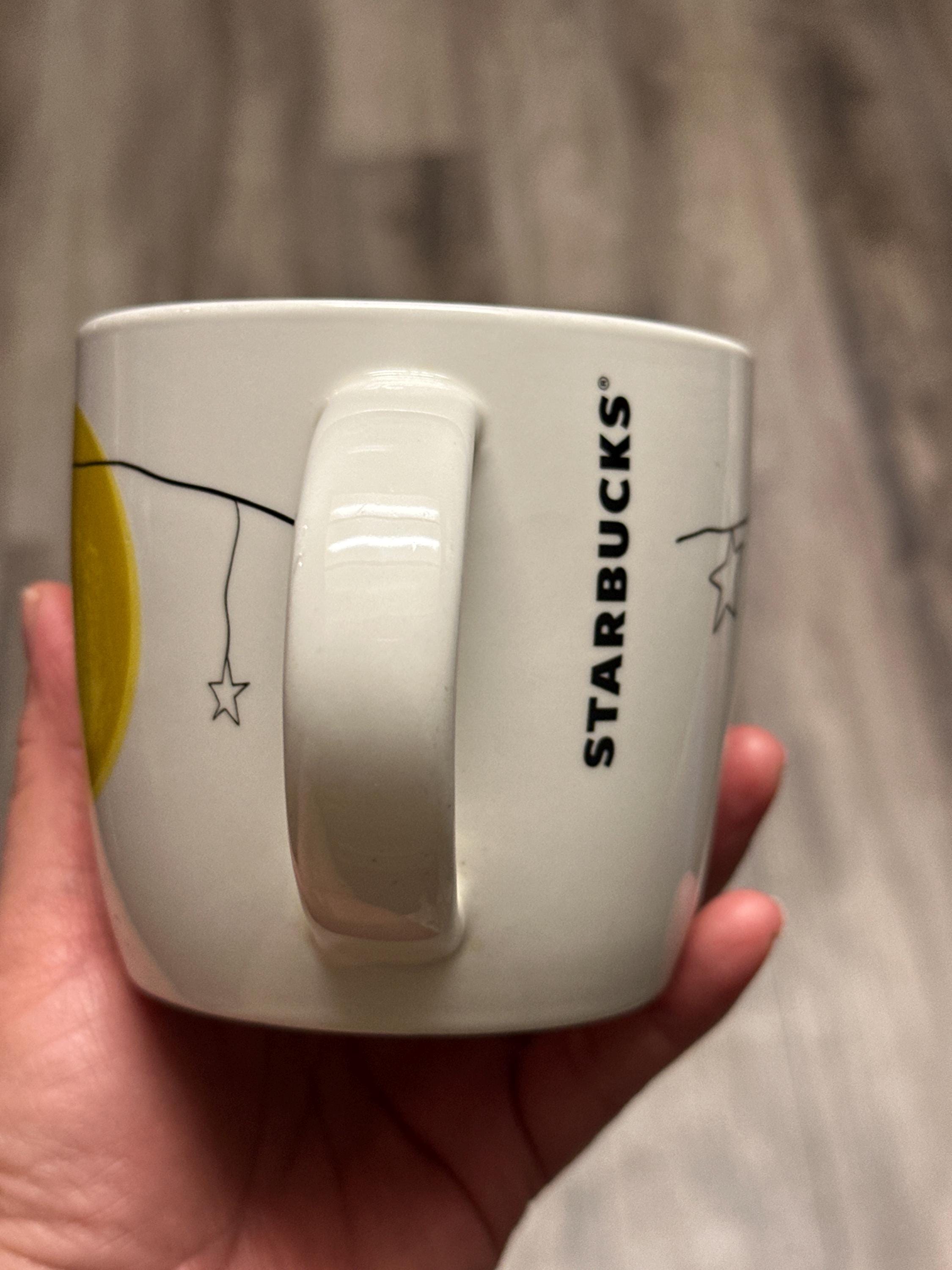 Starbucks Harvest Moon Woman Ladder Mug 14oz Coffee Cup GUC