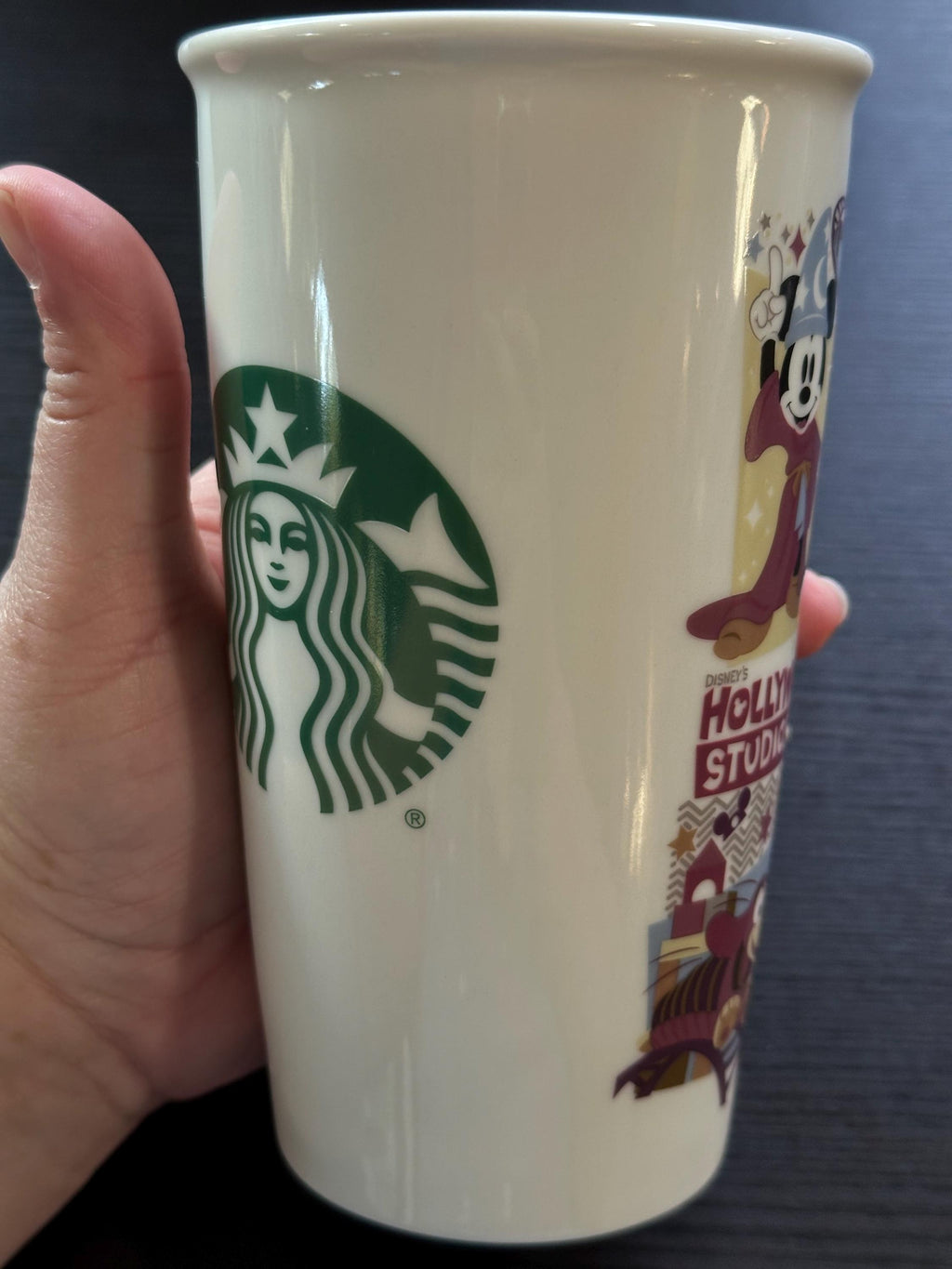 Starbucks Disney Hollywood Studios 12oz ceramic travel tumbler, 2018. Ship fast!