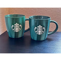 Starbucks Holiday Green Mugs - 2022 Christmas Edition - Set of 2. Ship Fast! | Little Joy Market