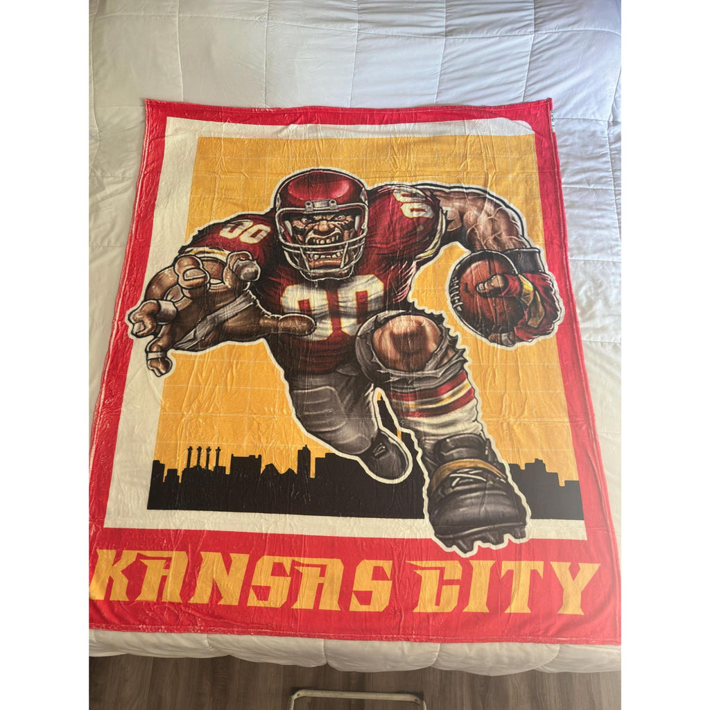 Kansas City Throw Blanket 60x51 Soft Cozy KC Fan Gift. Ship Fast!