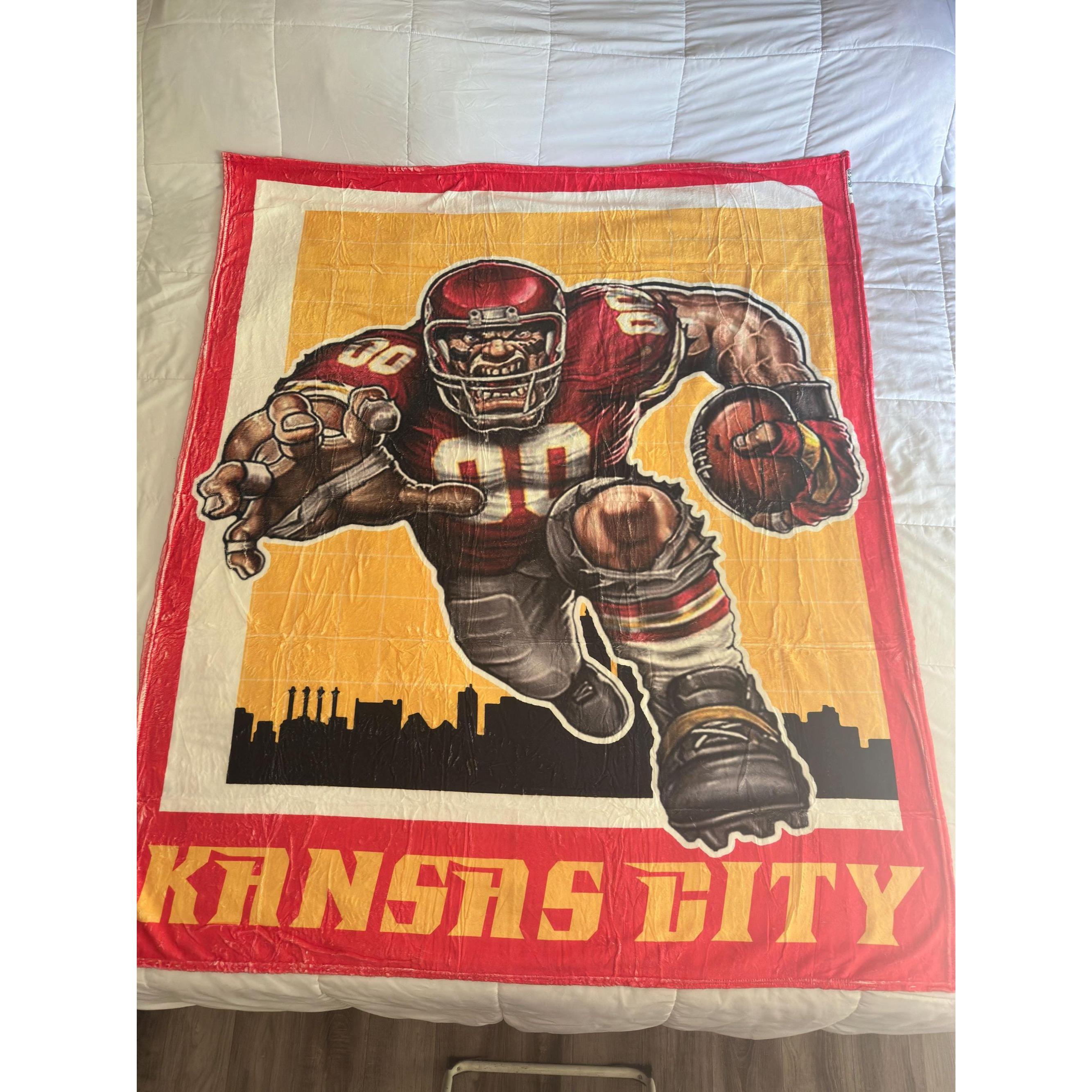 Kansas City Throw Blanket 60x51 Soft Cozy KC Fan Gift. Ship Fast!