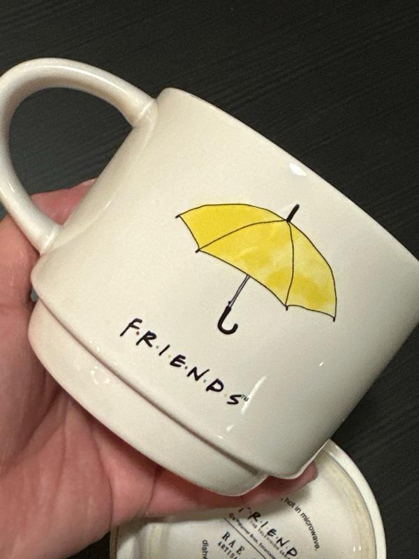 Friends TV Show Mug Set of 2 Central Perk Umbrella Coffee Tea Cups EUC