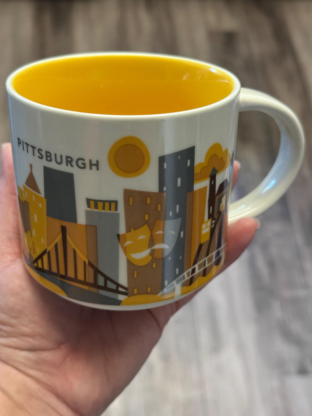 Starbucks Pittsburgh You Are Here Collector Mug 14oz. Ship Fast!