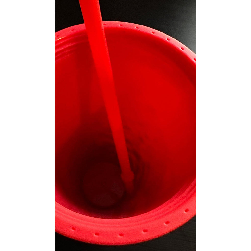 Starbucks Valentines Matte Red Hearts 24oz Cold Cup Tumbler. 2022!