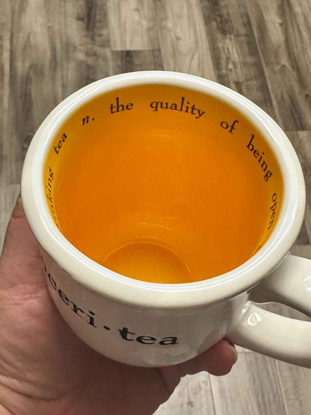 Sincerity Tea Mug White Yellow 12 oz – New. Teacup. Ship Fast!