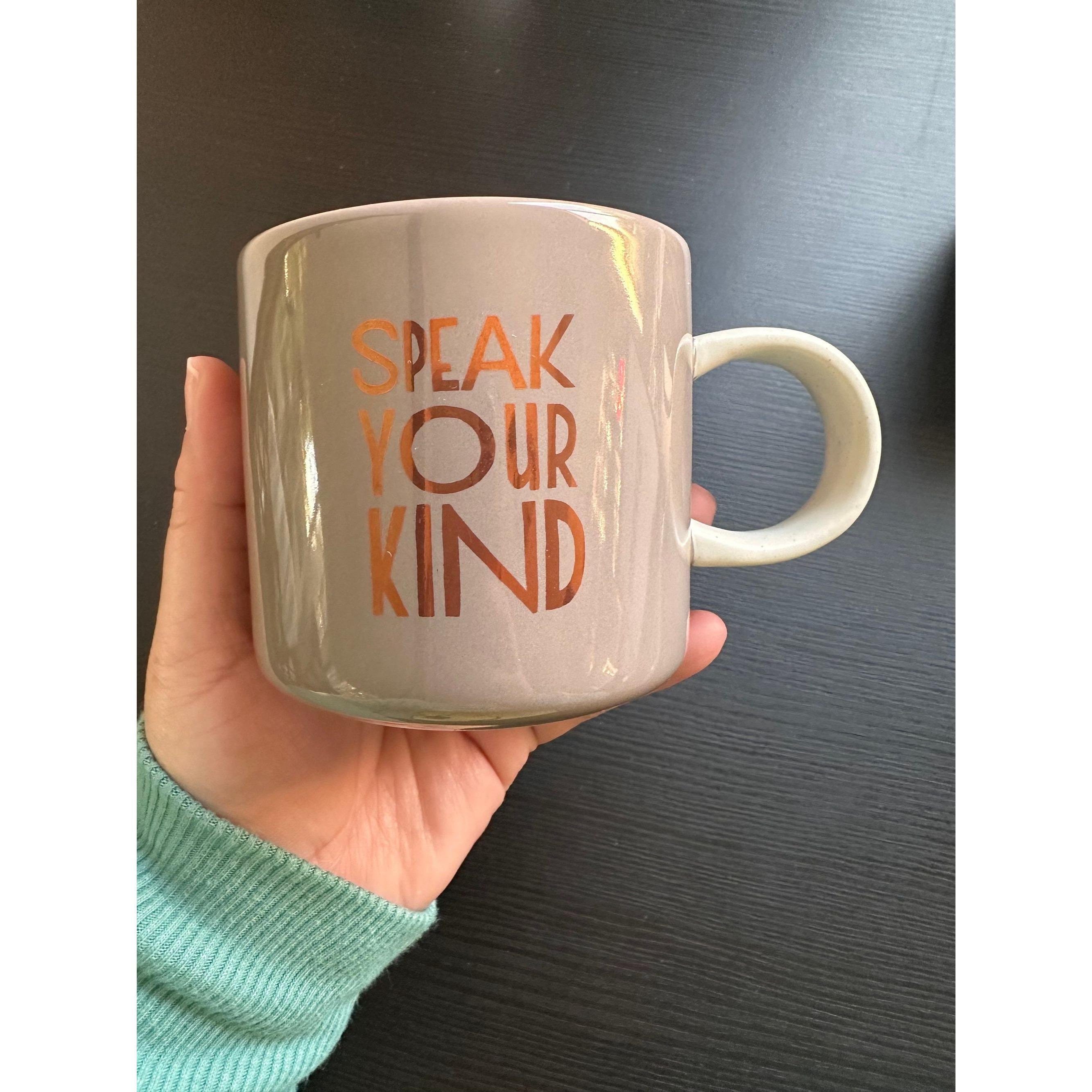 Starbucks “Speak Your Kind” Coffee Mug 2017 14oz Coffee Cup EUC. Ship Fast!