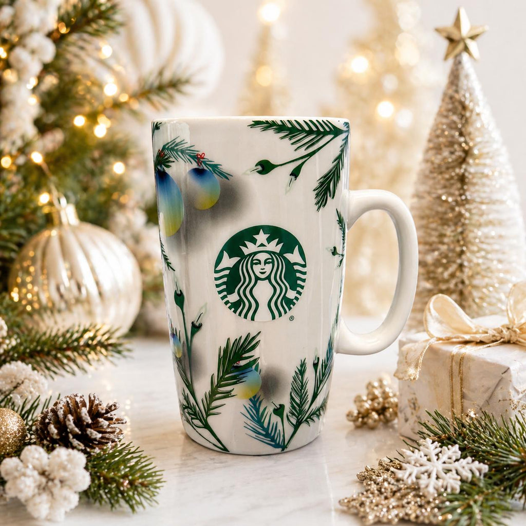 Starbucks Christmas Mug 15oz Pine Needle Ornament Design 2020 GUC | Little Joy Market