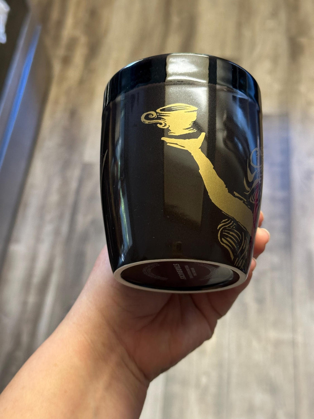Starbucks Siren Mermaid 2012 Anniversary Mug 12oz Black Brown Gold Collectible. Ship Fast!
