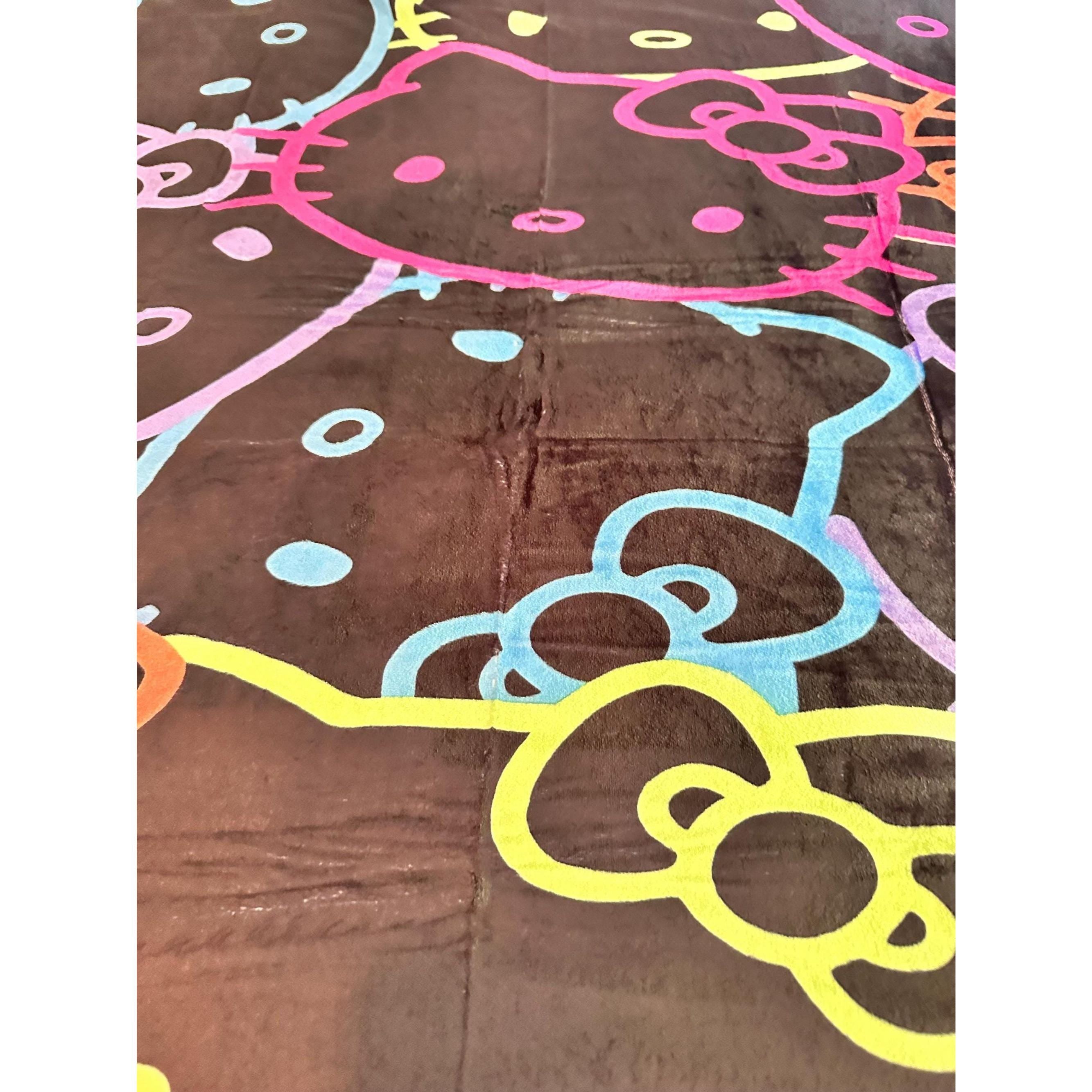 Hello Kitty Neon Blanket 39x53 Inches | Soft Cozy Throw | Ships Fast!