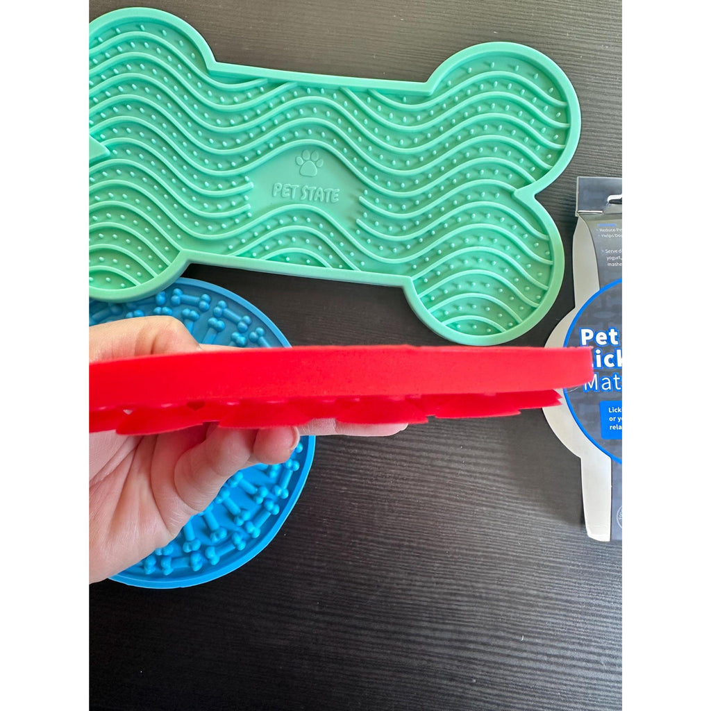 Dog Lick Pad 3-Pack for Anxiety Relief and Bath Time | Strong Suction. Ship Fast!