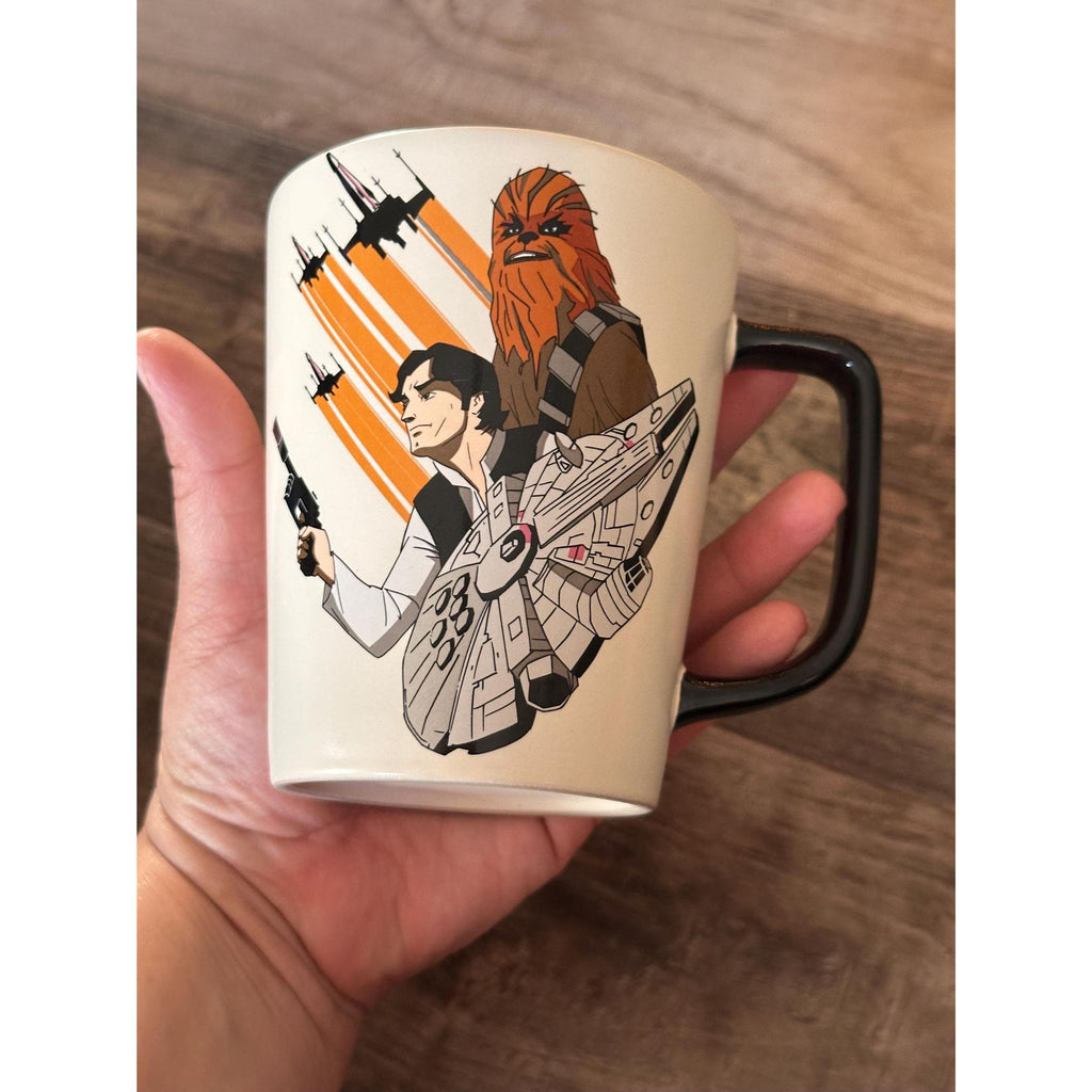 Disney Parks Star Wars Han Solo and Chewbacca Coffee Mug New. 16 Oz