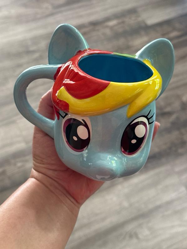 Rainbow Dash Pony Face Mug 2014 14oz Coffee Cup Collectible – New. Ship fast!