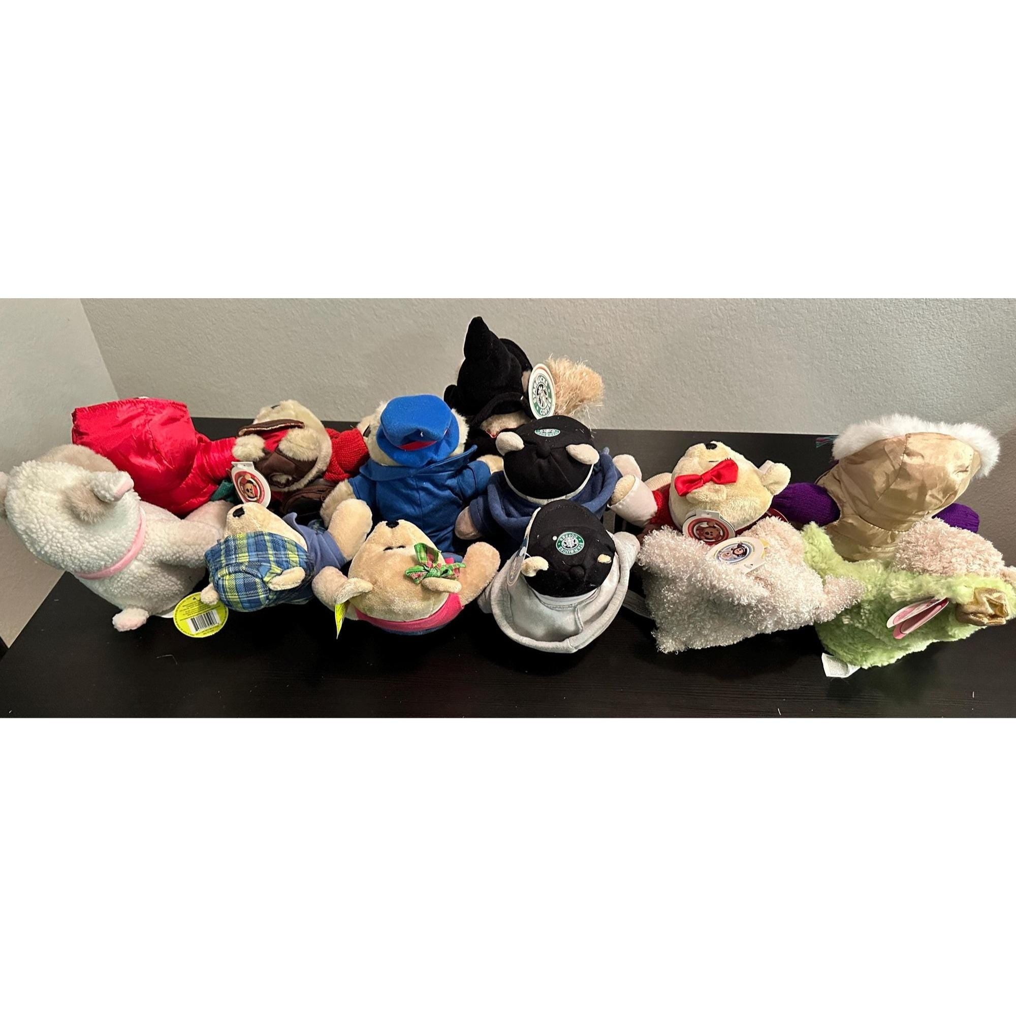 Vintage Starbucks Bearista Teddy Bears - Collectible Plush