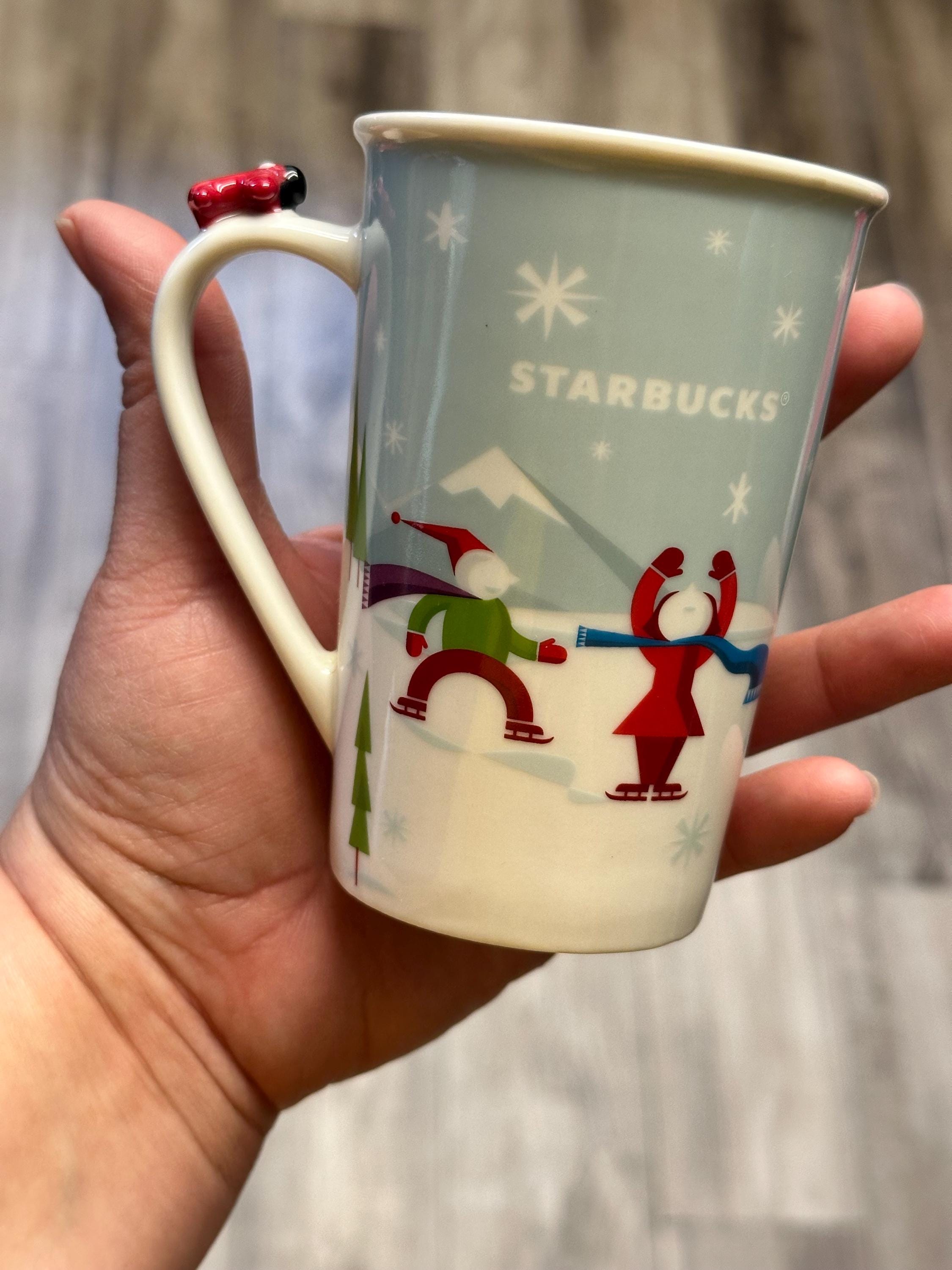 Starbucks Holiday Dog Sled Mug Set of 2 – 8 oz. 2011 | Ship Fast!