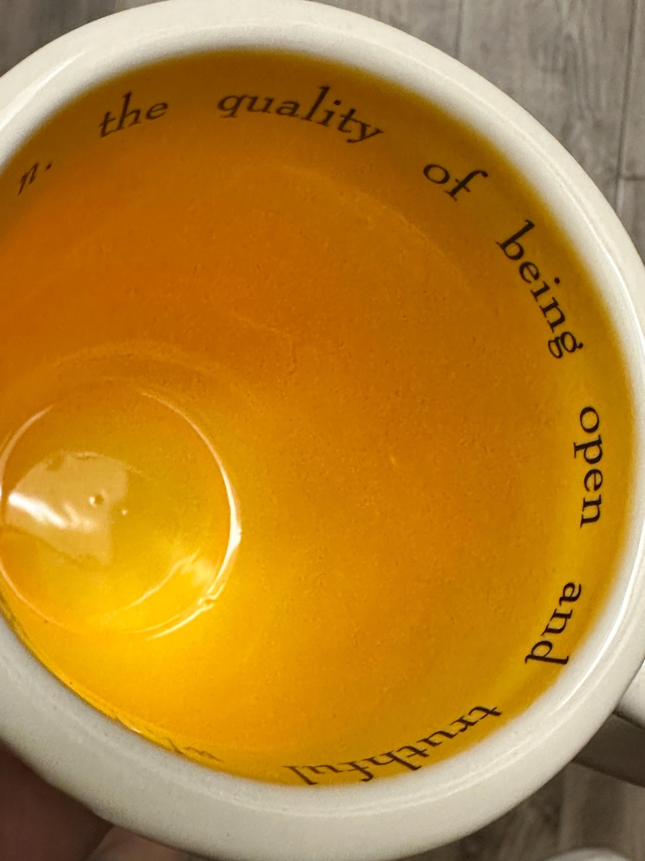Sincerity Tea Mug White Yellow 12 oz – New. Teacup. Ship Fast!