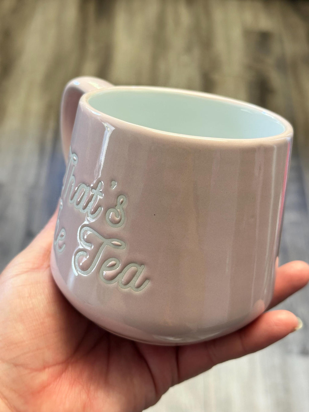 Tea Mug 12 oz Porcelain White pink – New. Ship Fast!