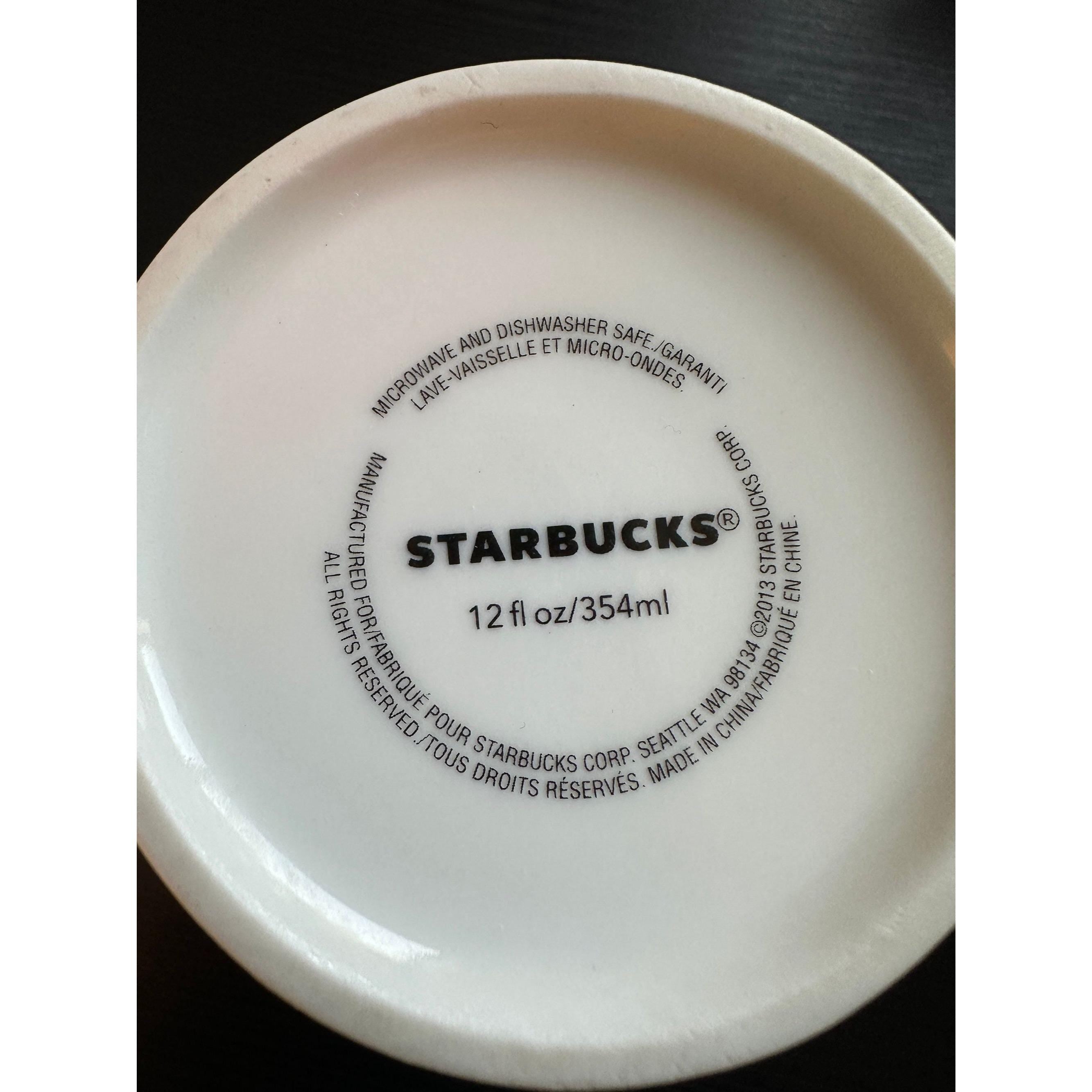 Starbucks You & and Me Ceramic Mug 12 oz White Red Love 2013 | Ship fast.