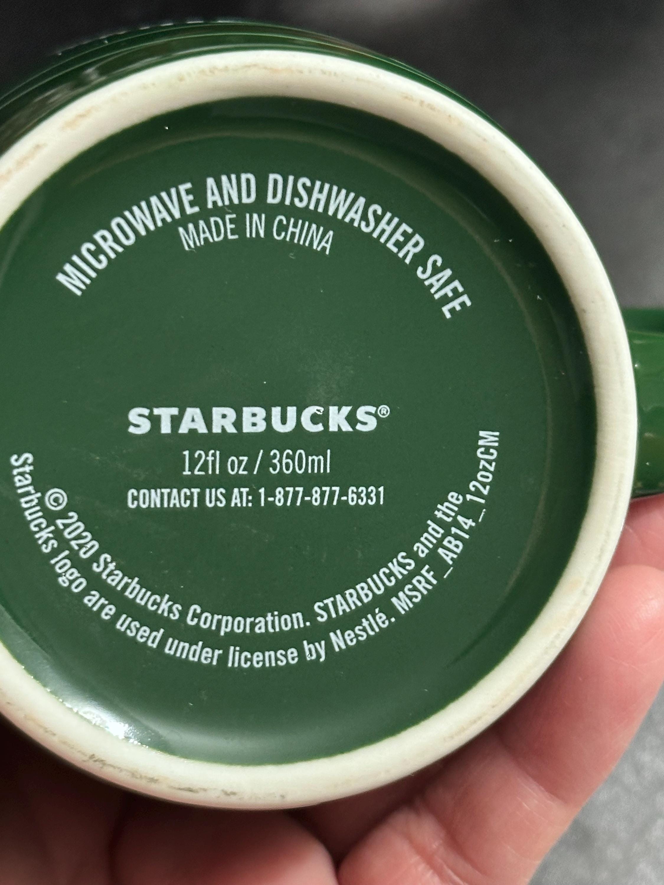 Starbucks Green Holiday Mug, 2020 Collector Cup (12 oz). Ship fast!